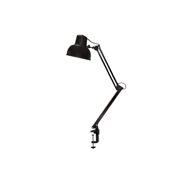 Бета-К НДБ37-60-159 (220В, 60Вт, ЛОН/LED Е27, на струбцине МС)  настол., без лампы, черный