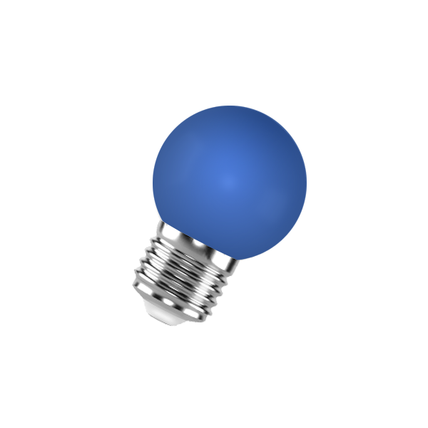 FL-LED DECO-GL45 1W E27    BLUE     230V  E27 синий (LED шарик) FOTON  -  лампа