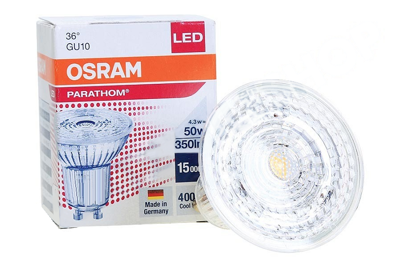 4.3W/840 (=50W) 36° GU10 PARATHOM - LED лампа OSRAM