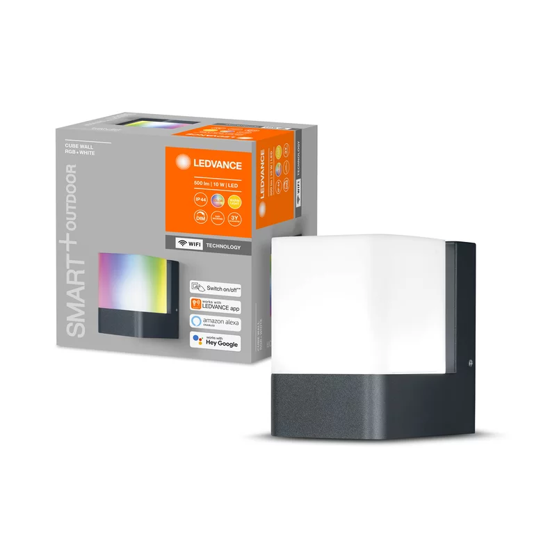 9.5W/RGBW+3000K (=50W) WI-FI - Светодиодный настенный светильник SMART+ Wifi Cube UpDown RGB + W LEDVANCE