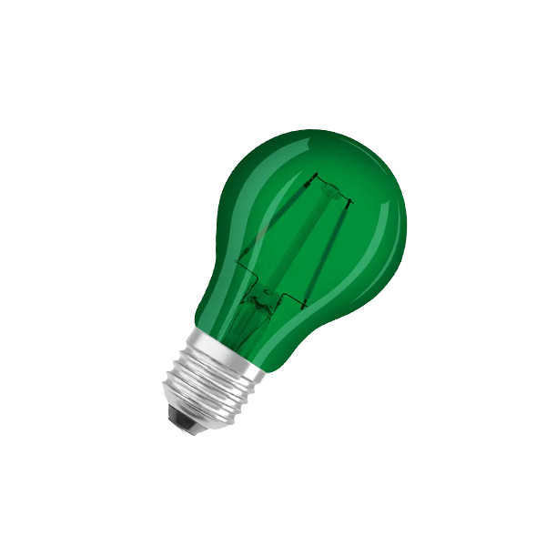 2.5W/175 (=15W) E27 Зелёный LED STAR 230V CL A15 - Светодиодная филаментная лампа зелёная OSRAM