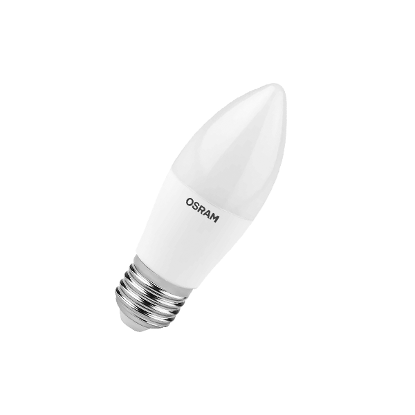 LV 7SW/6500K (=60W) E27 | LED Value 2Y | 220-240V / 560lm / 25000h | - Светодиодная лампа Свеча OSRAM