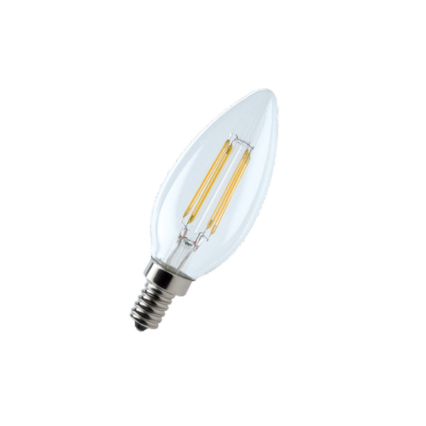 6W (=60W) E14 3000К Filament 220V 600Лм 35*98мм FOTON_LIGHTING - лампа свеча прозрачная