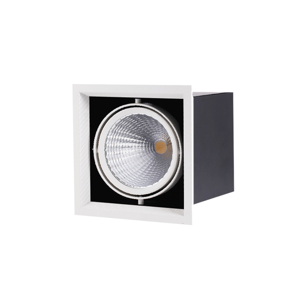 1x30W/3000K | 2400Lm / Белый / FL-LED Grille-111-1 | - Светодиодный карданный светильник FOTON LIGHTING