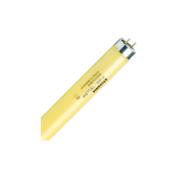 F 58W/YELLOW  G13 2500Lm  d26x1500mm (желтая) - цветная люминесцентная лампа T8 SYLVANIA