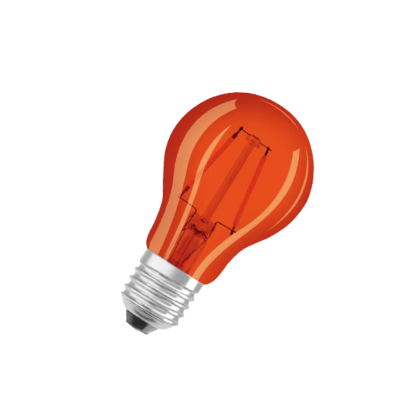 2.5W/515 (=15W) E27 Оранжевый LED STAR 230V CL A15 - Светодиодная филаментная лампа оранжевая OSRAM