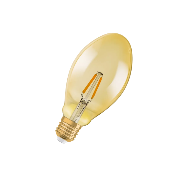 1906  LEDOVAL  4W/824  230V FIL GOLD E27 OSRAM - лампа овал винтаж