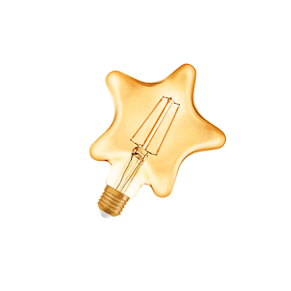 Vintage 1906 LED CL STAR     FIL GOLD 40  4,5W/824 E27 165x125мм - звезда OSRAM