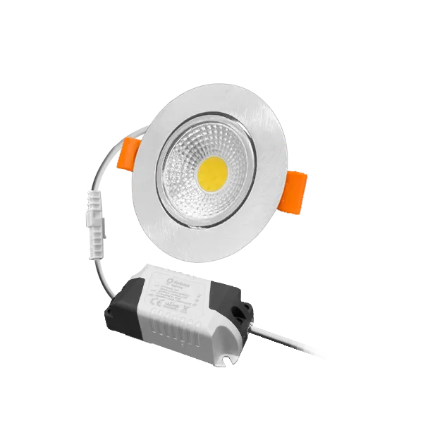 7W/4200K Хром 560Lm | Светодиодный светильник встраиваемый поворотный | FL-LED Consta B Aluminium FOTON LIGHTING
