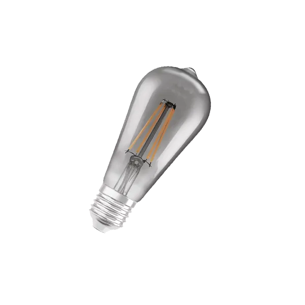 WiFi  FIL Edison(ST64) Dimm  44 6 W/825 E27 540Lm 15000h d64*143 темнодымчатый - Светодиодная филаментная лампа с управлением по Wi-Fi LEDVANCE
